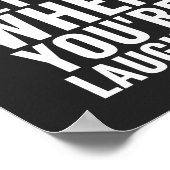 Das Leben ist besser | Inspiration Zitat Poster (Ecke)