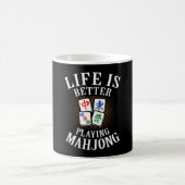 Das Leben ist besser, Mahjong Funny Mahjong Mama z Kaffeetasse (Mittel)