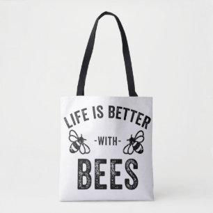 Das Leben ist besser mit Bienen cool Honigbiene Ti Tasche