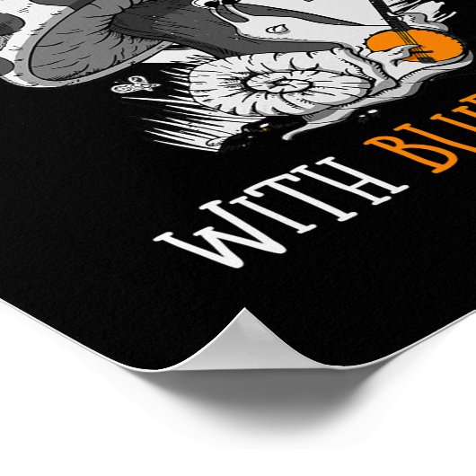 Das Leben ist besser mit Bluegrass für einen Banjo Poster (Ecke)