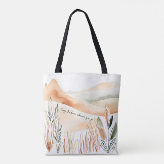 Das Leben ist besser mit Boho Vibes Minimalistisch Tasche