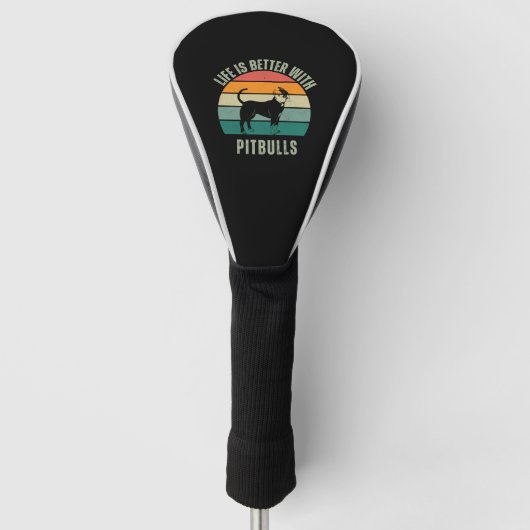 Das Leben ist besser mit Bullen Golf Headcover (Vorderseite)