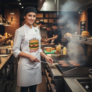 Das Leben ist besser mit Burger-Kochschürze Lange Schürze