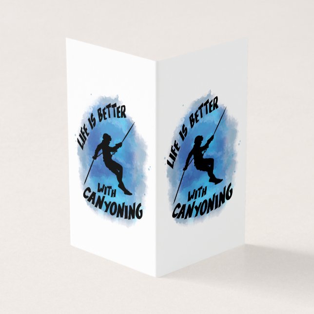 Das Leben ist besser mit Canyoning Canyoneer Wasse (Vorderseite)