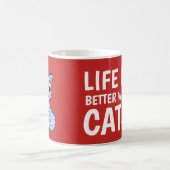 DAS LEBEN IST BESSER MIT CATS-Kaffeebeuteln Kaffeetasse (Mittel)