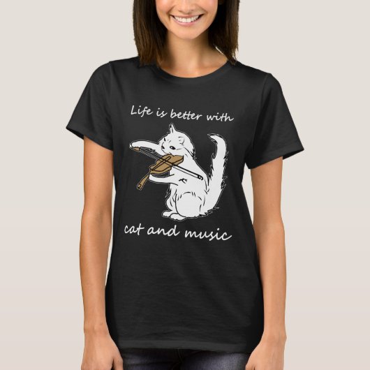 Das Leben ist besser mit Chat und Musik, Chat und T-Shirt (Vorderseite)