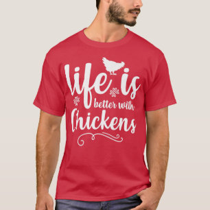 DAS LEBEN IST BESSER MIT CHICKENS Funny Chicken Ba T-Shirt