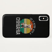 Das Leben ist besser mit Chihuahua Case-Mate iPhone Hülle (Rückseite (Horizontal))