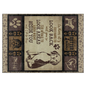 Das Leben ist besser mit dem Beagle Dog Blanket, Schneidebrett