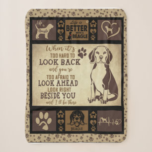 Das Leben ist besser mit dem Beagle Dog Blanket, Sherpadecke