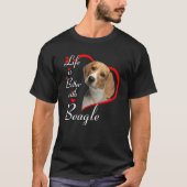 Das Leben ist besser mit dem Beagle T-Shirt (Vorderseite)