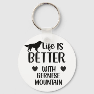 Das Leben ist besser mit dem Berner Hund, Bernese Schlüsselanhänger