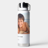 Das Leben ist besser mit dem Foto deiner Kinder Trinkflasche (Hinten)