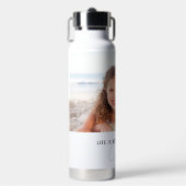 Das Leben ist besser mit dem Foto deiner Kinder Trinkflasche (Vorderseite)