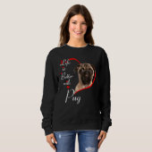 Das Leben ist besser mit dem Mops Sweatshirt (Vorne ganz)