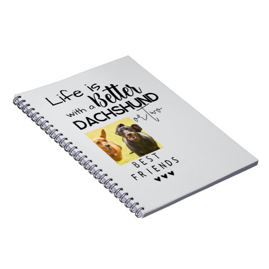 Das Leben ist besser mit den Dackeln Das beste Fot Notizblock (Rechte Seite)