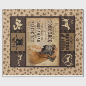 Das Leben ist besser mit der Boxer Fleece Blanket, Geschenkpapier (Flach)