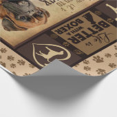 Das Leben ist besser mit der Boxer Fleece Blanket, Geschenkpapier (Ecke)