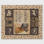 Das Leben ist besser mit der Boxer Fleece Blanket, Geschenkpapier (Flach)