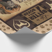 Das Leben ist besser mit der Boxer Fleece Blanket, Geschenkpapier (Ecke)