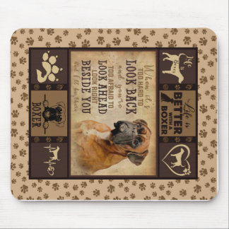 Das Leben ist besser mit der Boxer Fleece Blanket, Mousepad