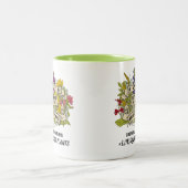 Das Leben ist besser mit der Personalisierten Pfla Zweifarbige Tasse (Mittel)