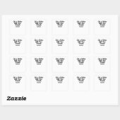 Das Leben ist besser mit echten Freunden Quadratischer Aufkleber (Blatt)