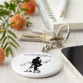 Das Leben ist besser mit ein bisschen Jazz Cool Schlüsselanhänger (Seite)