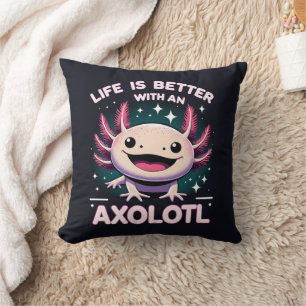 Das Leben ist besser mit einem Axolotl, Kinder Axo Kissen