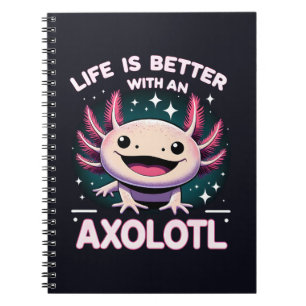 Das Leben ist besser mit einem Axolotl, Kinder Axo Notizblock