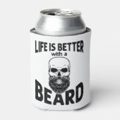 Das Leben ist besser mit einem Bartschädel mit Bar Dosenkühler (Kanne Vorderseite)