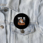 Das Leben ist besser mit einem Beagle Hund Button (Beispiel)