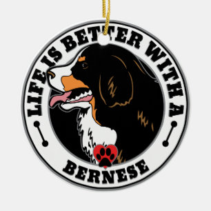 Das Leben ist besser mit einem Berner Keramik Ornament