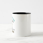 Das Leben ist besser mit einem Bichon Frise Hund Zweifarbige Tasse (Mittel)