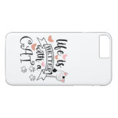Das Leben ist besser mit einem Cat-Anführungsmotto Case-Mate iPhone Hülle (Rückseite (Horizontal))
