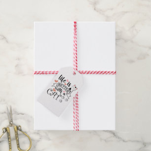 Das Leben ist besser mit einem Cat-Anführungsmotto Geschenkanhänger