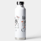 Das Leben ist besser mit einem Cat-Anführungsmotto Trinkflasche (links)