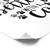 Das Leben ist besser mit einem Cat Niedlich Cat Ca Fotodruck (Ecke)