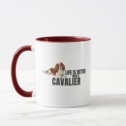 Das Leben ist besser mit einem Cavalier-Mug Tasse (Links)