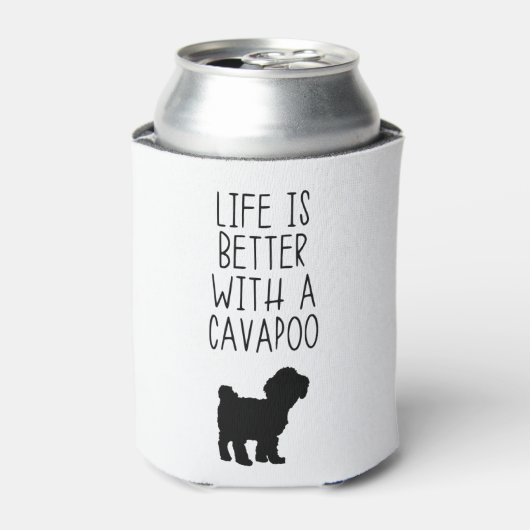 Das Leben ist besser mit einem Cavapoo Dosenkühler (Kanne Vorderseite)