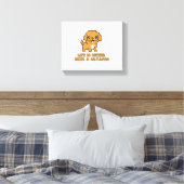 Das Leben ist besser mit einem Cavapoo - Funny Dog Leinwanddruck (Insitu (Schlafzimmer))