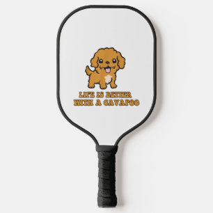 Das Leben ist besser mit einem Cavapoo - Funny Dog Pickleball Schläger