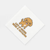 Das Leben ist besser mit einem Cavapoo - Funny Dog Serviette (Ecke)