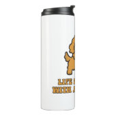 Das Leben ist besser mit einem Cavapoo - Funny Dog Thermosbecher (Nach links gedreht)