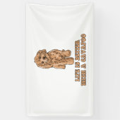 Das Leben ist besser mit einem Cavapoo - Funny Hun Banner (Vertikal)