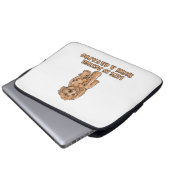 Das Leben ist besser mit einem Cavapoo - Funny Hun Laptopschutzhülle (Vorne Knopf)