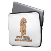 Das Leben ist besser mit einem Cavapoo - Funny Hun Laptopschutzhülle (Vorderseite Links)