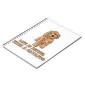 Das Leben ist besser mit einem Cavapoo - Funny Hun Notizblock (Linke Seite)