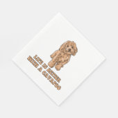 Das Leben ist besser mit einem Cavapoo - Funny Hun Serviette (Ecke)