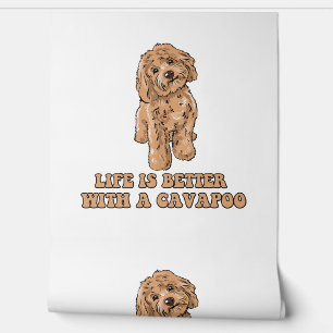 Das Leben ist besser mit einem Cavapoo - Funny Hun Tapete